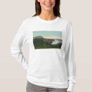 View of Bald Head Cliff & Exterior of Cliff Hous T-Shirt