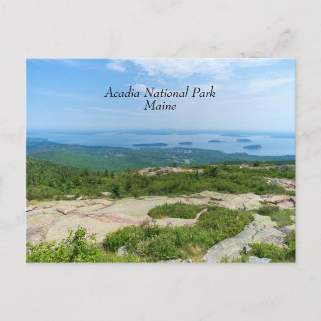 View of Bar Harbour Postcard (Front)