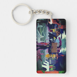 View of Basel and the Rhine, Ernst Ludwig Key Ring