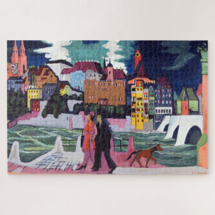 View of Basel and the Rhine Kirchner Jigsaw Puzzle