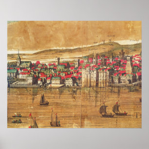 View of Baynards Castle Poster