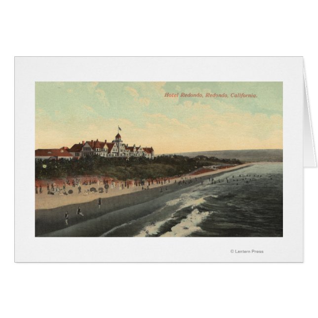 View of Beach & the Hotel Redondo (Front Horizontal)