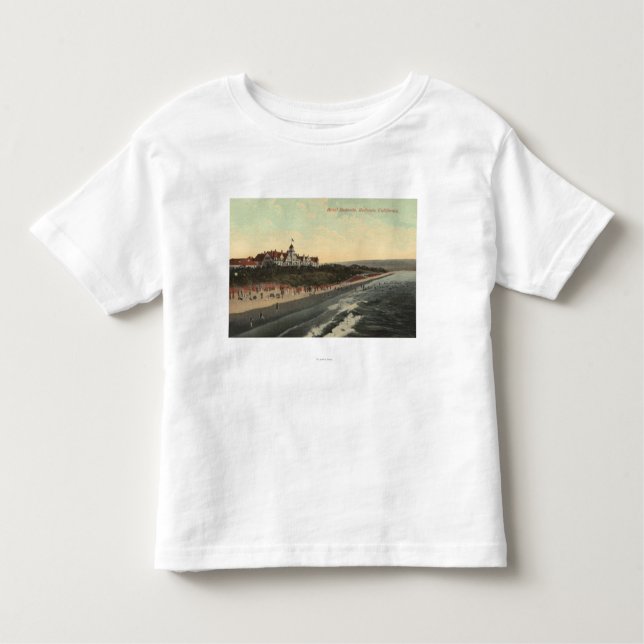 View of Beach & the Hotel Redondo Toddler T-Shirt (Front)