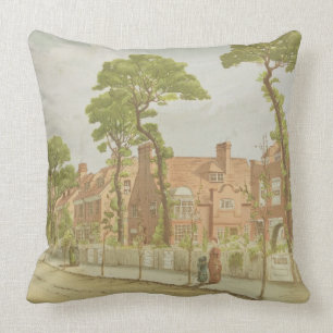 View of Bedford Park, 1882 (colour litho) Cushion