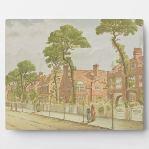 View of Bedford Park, 1882 (colour litho) Plaque