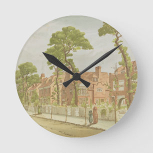 View of Bedford Park, 1882 (colour litho) Round Clock