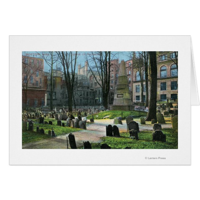 View of Ben Franklin's Tombstone (Front Horizontal)