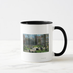 View of Ben Franklin's Tombstone Mug
