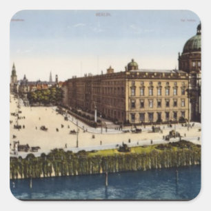 View of Berlin at the turn of the century Square Sticker