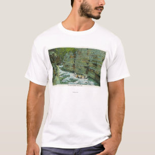 View of Boat Starting Down the Flume T-Shirt