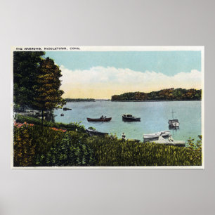 View of Boats at the Narrows Poster