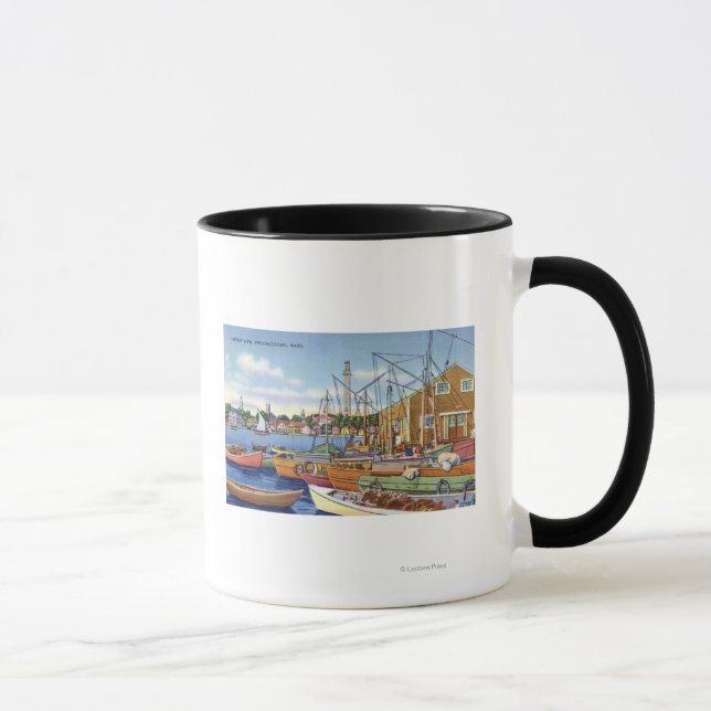 View of Boats in the Harbour Mug (Right)