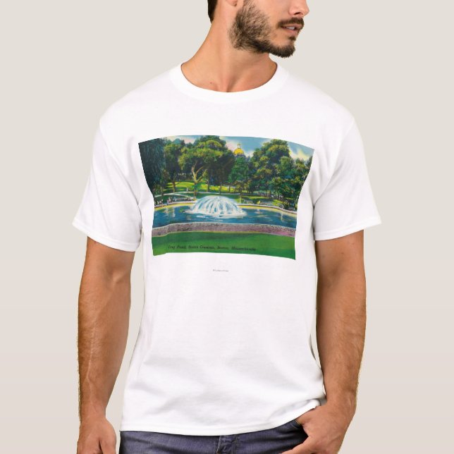 View of Boston Common Frog Pond T-Shirt (Front)