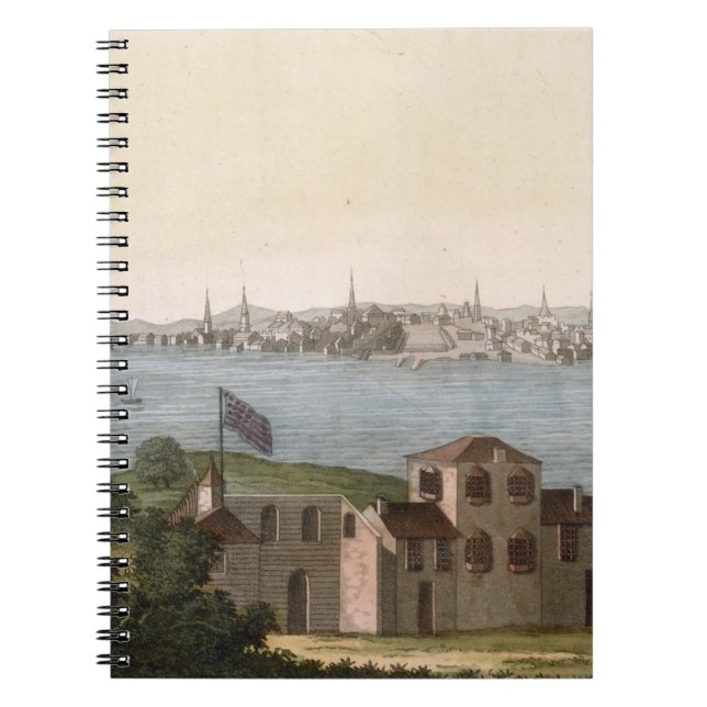 View of Boston, from 'Le Costume Ancien et Moderne Notebook (Front)