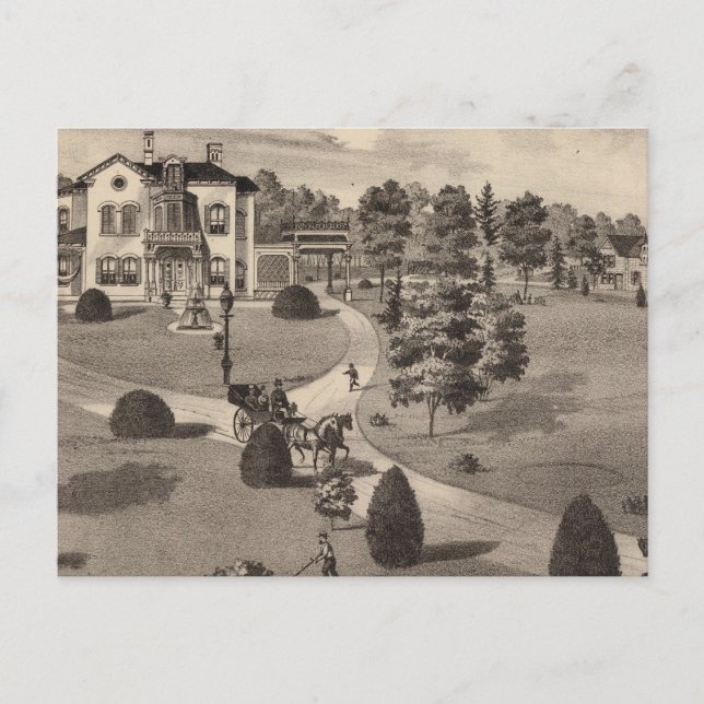 View of Brattleboro Vermont Postcard (Front)