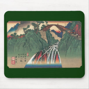 View of Bridge Over Ina River, Nojiri by Hiroshige Mouse Pad