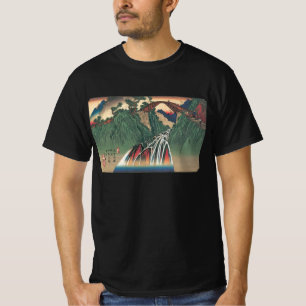 View of Bridge Over Ina River, Nojiri by Hiroshige T-Shirt