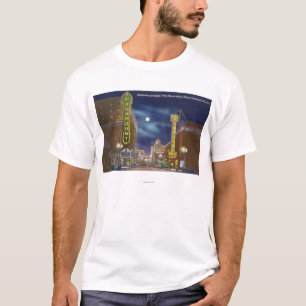 View of Broadway at Night T-Shirt