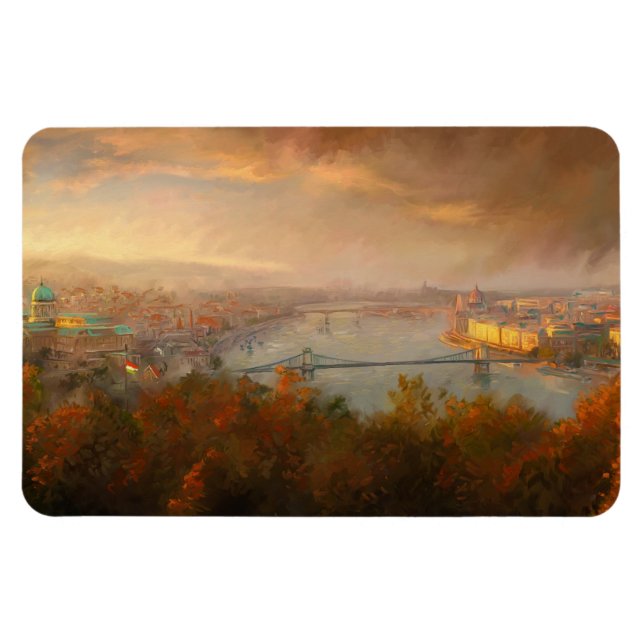 View of Budapest Magnet (Horizontal)