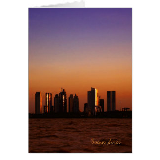 View of Buenos Aires at sunset