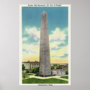 View of Bunker Hill Monument # 2 Poster