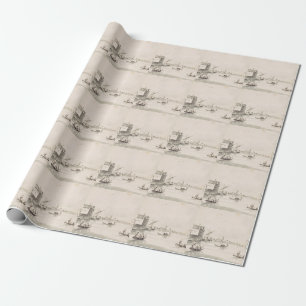 View of Burano island in Veneto Wrapping Paper