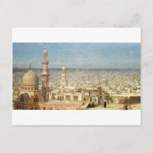 View of Cairo by Jean-Leon Gerome Postcard