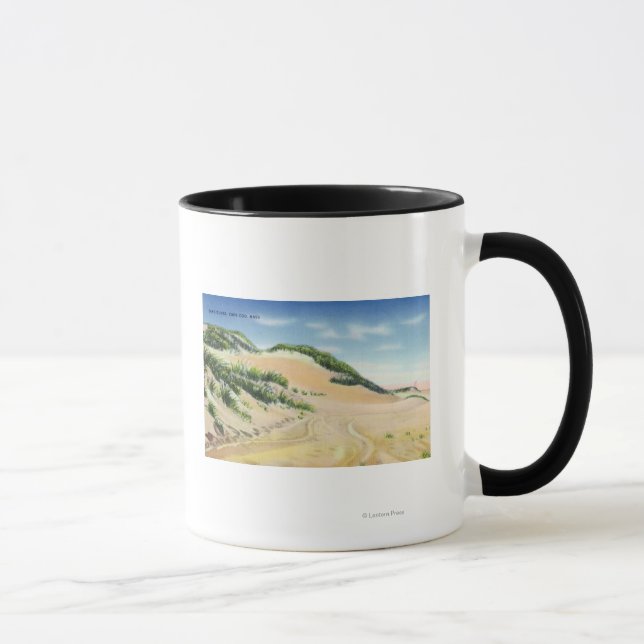 View of Cape Cod Sand Dunes Mug (Right)