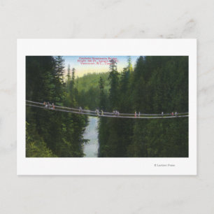 View of Capilano Suspension Bridge Postcard