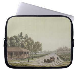 View of Capitol Hill, Washington (colour engraving Laptop Sleeve