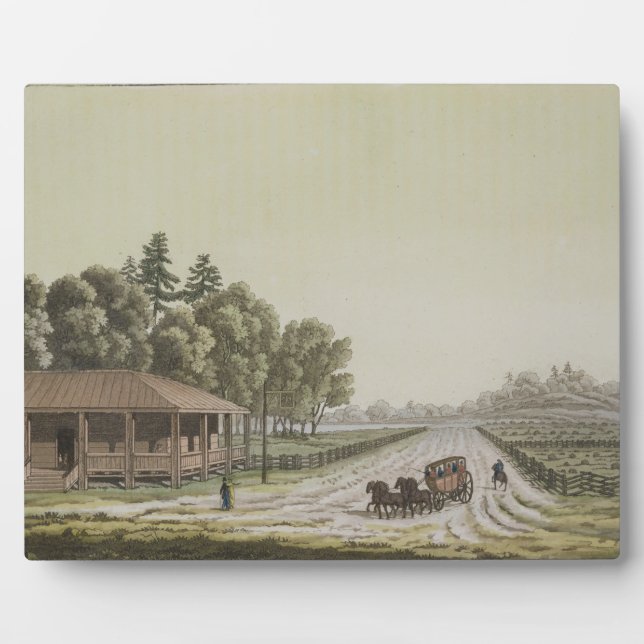 View of Capitol Hill, Washington (colour engraving Plaque (Front)