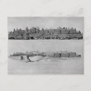 View of Carcassonne from the west side Postcard