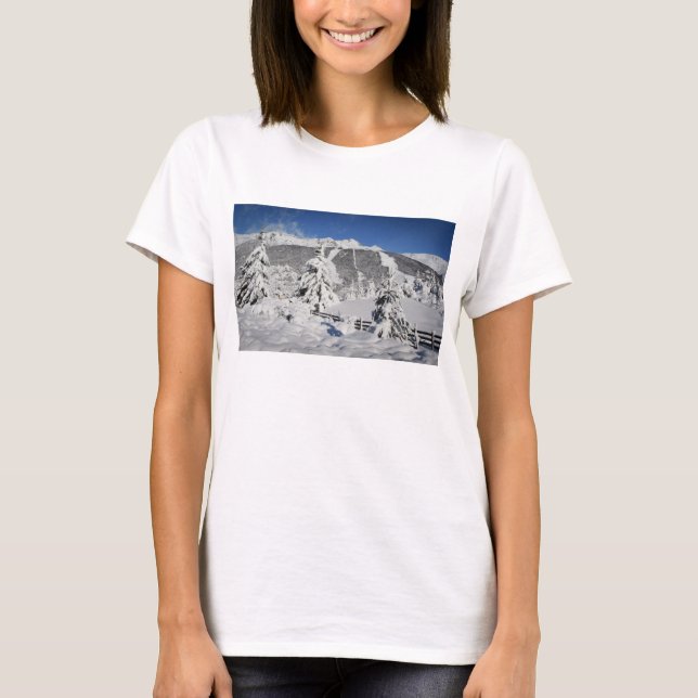 View Of Catedral Ski Resort In Bariloche T-Shirt (Front)