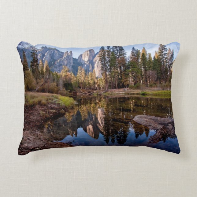 View of Cathedral Peaks Decorative Cushion (Front)