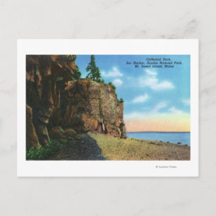 View of Cathedral Rock, Bar Harbour Postcard