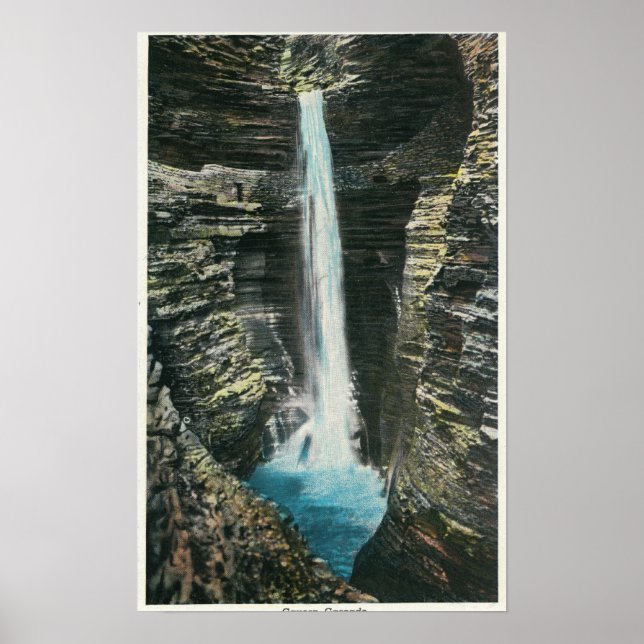 View of Cavern Cascade Poster (Front)