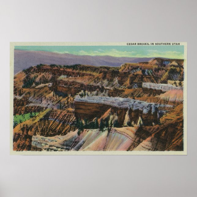 View of Cedar Breaks Poster (Front)