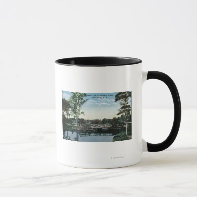 View of Central Park Creek Bridge Mug (Right)