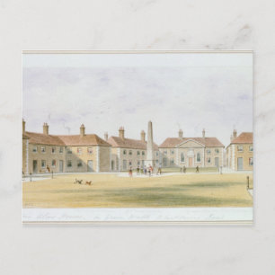 View of Charles Hopton's Alms Houses, 1852 Postcard
