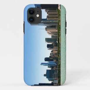 View of Chicago skyline by Lake Michigan iPhone 11 Case
