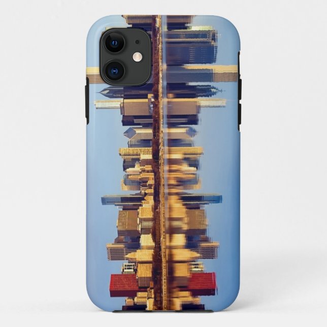 View of Chicago skyline with reflection Case-Mate iPhone Case (Back)