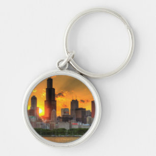 View of Chicago's skyline from Adler Key Ring