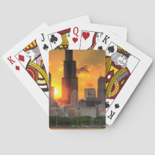 View of Chicago's skyline from Adler Playing Cards