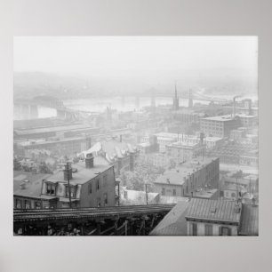 View of Cincinnati from Mount Adams Poster