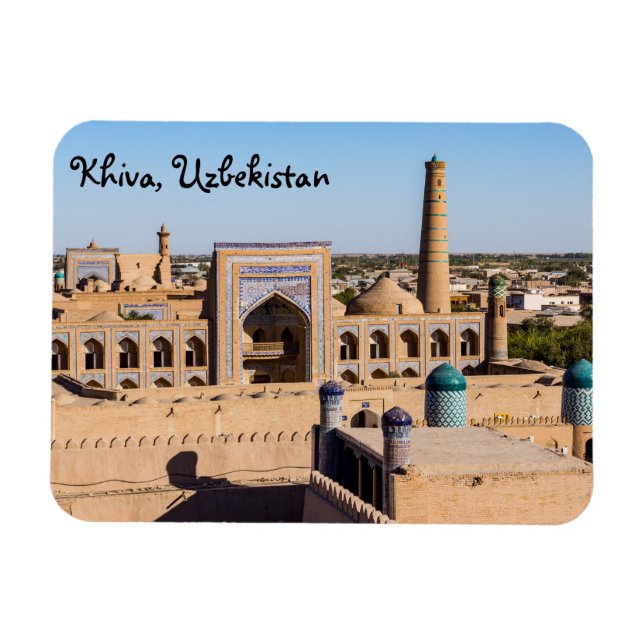 View of Citadel Kunya-ark - Khiva, Uzbekistan Magnet (Horizontal)