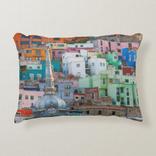 View of city buildings decorative cushion