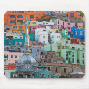 View of city buildings mouse pad