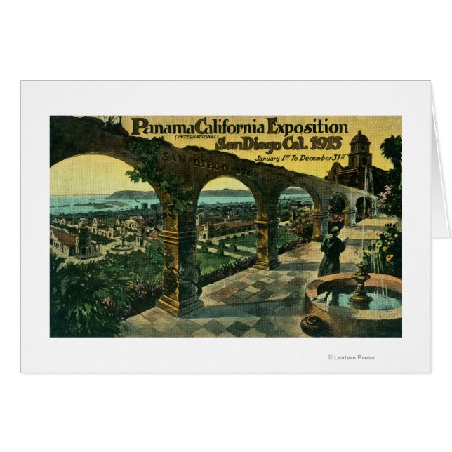 View of City from a Mission, Panama-CA Expo (Front Horizontal)