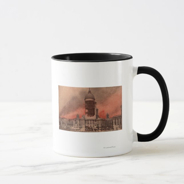 View of City Hall After Earthquake Mug (Right)