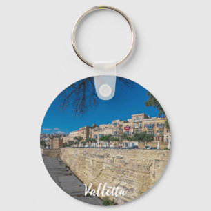 View of city wall and harbour in Valletta Key Ring